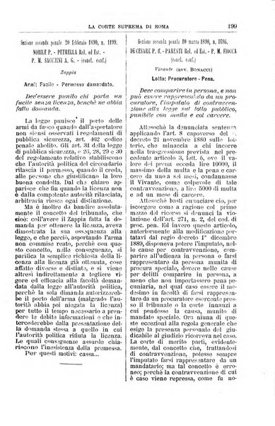 La Corte suprema di Roma raccolta periodica delle sentenze della Corte di cassazione di Roma