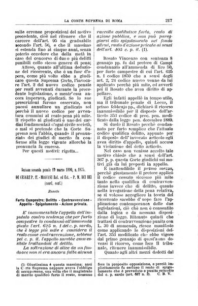 La Corte suprema di Roma raccolta periodica delle sentenze della Corte di cassazione di Roma