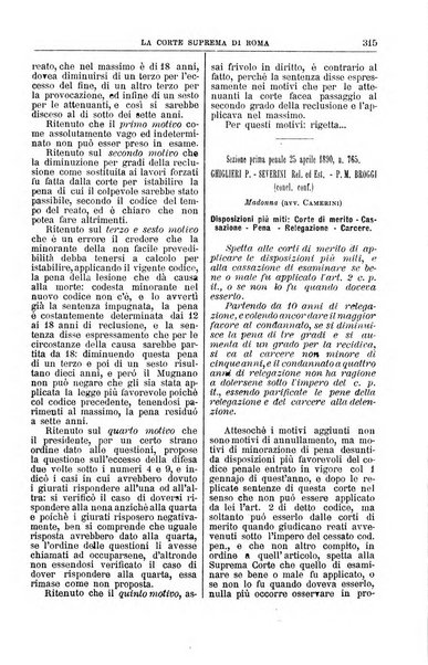 La Corte suprema di Roma raccolta periodica delle sentenze della Corte di cassazione di Roma