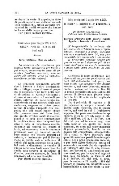 La Corte suprema di Roma raccolta periodica delle sentenze della Corte di cassazione di Roma