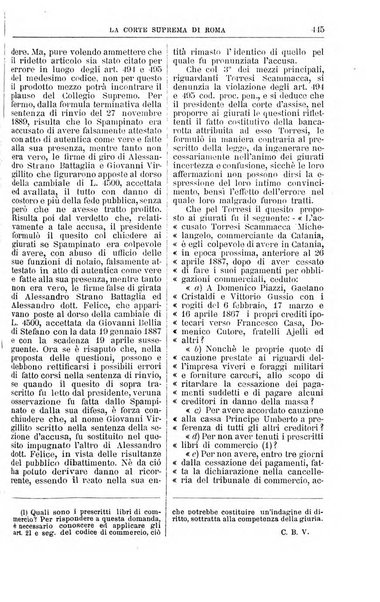 La Corte suprema di Roma raccolta periodica delle sentenze della Corte di cassazione di Roma