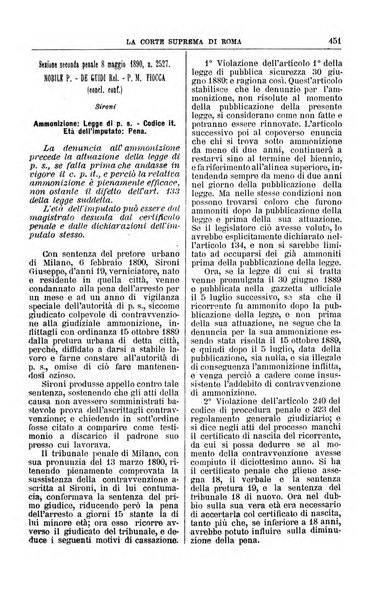 La Corte suprema di Roma raccolta periodica delle sentenze della Corte di cassazione di Roma