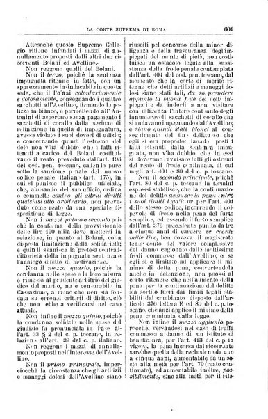 La Corte suprema di Roma raccolta periodica delle sentenze della Corte di cassazione di Roma