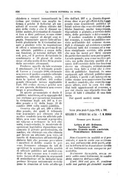 La Corte suprema di Roma raccolta periodica delle sentenze della Corte di cassazione di Roma