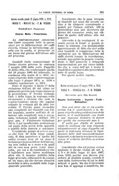 La Corte suprema di Roma raccolta periodica delle sentenze della Corte di cassazione di Roma