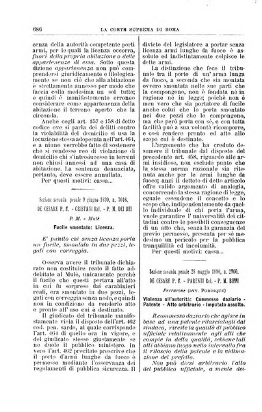 La Corte suprema di Roma raccolta periodica delle sentenze della Corte di cassazione di Roma