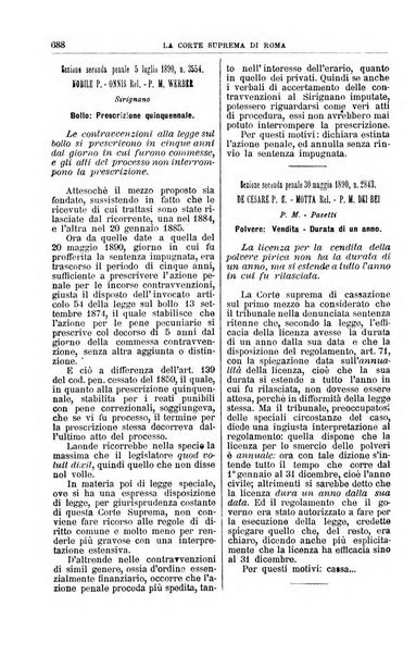 La Corte suprema di Roma raccolta periodica delle sentenze della Corte di cassazione di Roma