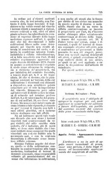 La Corte suprema di Roma raccolta periodica delle sentenze della Corte di cassazione di Roma