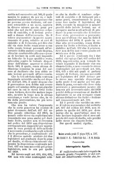 La Corte suprema di Roma raccolta periodica delle sentenze della Corte di cassazione di Roma