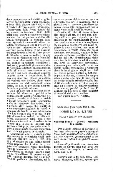 La Corte suprema di Roma raccolta periodica delle sentenze della Corte di cassazione di Roma