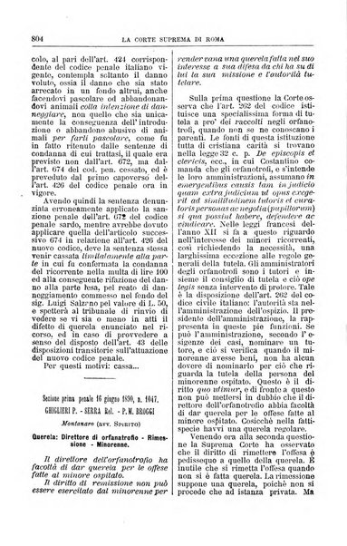 La Corte suprema di Roma raccolta periodica delle sentenze della Corte di cassazione di Roma