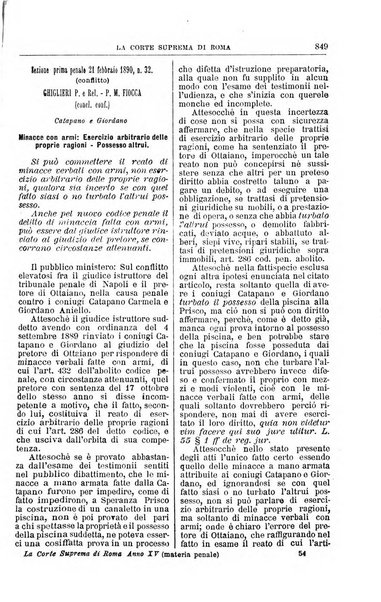 La Corte suprema di Roma raccolta periodica delle sentenze della Corte di cassazione di Roma