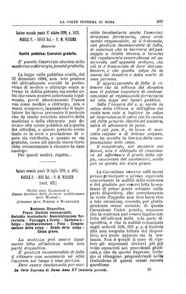 La Corte suprema di Roma raccolta periodica delle sentenze della Corte di cassazione di Roma