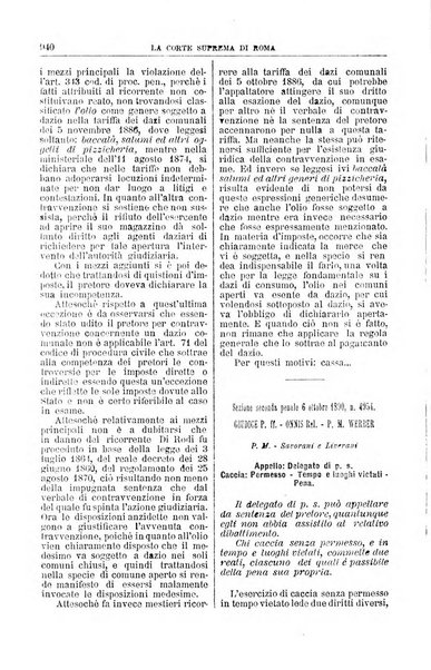 La Corte suprema di Roma raccolta periodica delle sentenze della Corte di cassazione di Roma