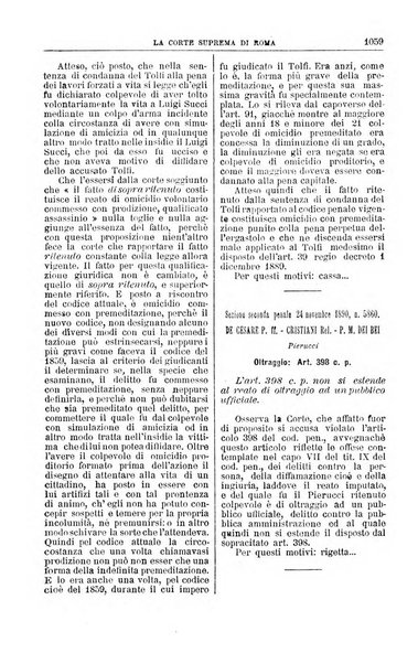 La Corte suprema di Roma raccolta periodica delle sentenze della Corte di cassazione di Roma