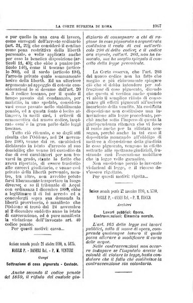 La Corte suprema di Roma raccolta periodica delle sentenze della Corte di cassazione di Roma