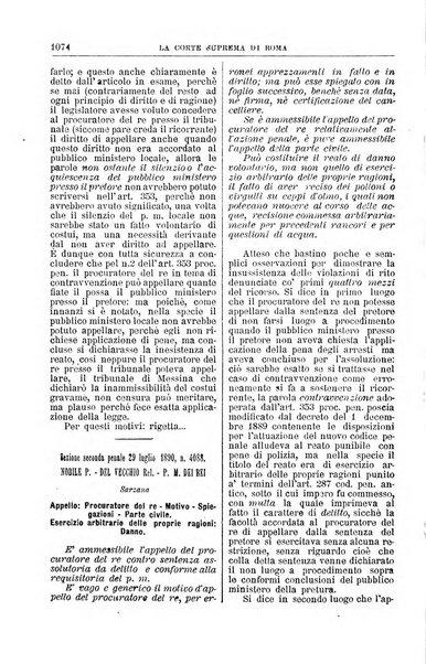 La Corte suprema di Roma raccolta periodica delle sentenze della Corte di cassazione di Roma