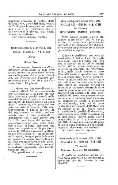 La Corte suprema di Roma raccolta periodica delle sentenze della Corte di cassazione di Roma