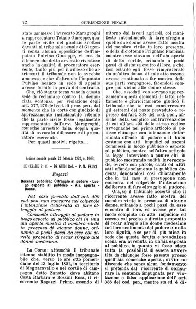 La Corte suprema di Roma raccolta periodica delle sentenze della Corte di cassazione di Roma