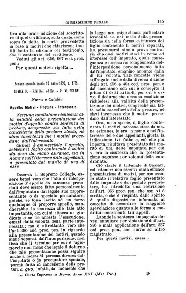 La Corte suprema di Roma raccolta periodica delle sentenze della Corte di cassazione di Roma