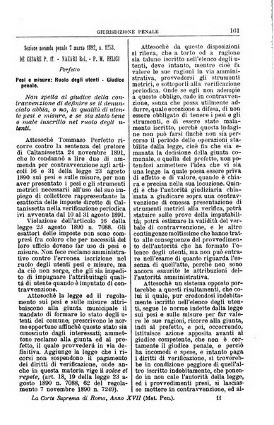 La Corte suprema di Roma raccolta periodica delle sentenze della Corte di cassazione di Roma