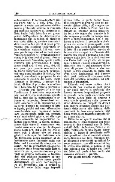 La Corte suprema di Roma raccolta periodica delle sentenze della Corte di cassazione di Roma