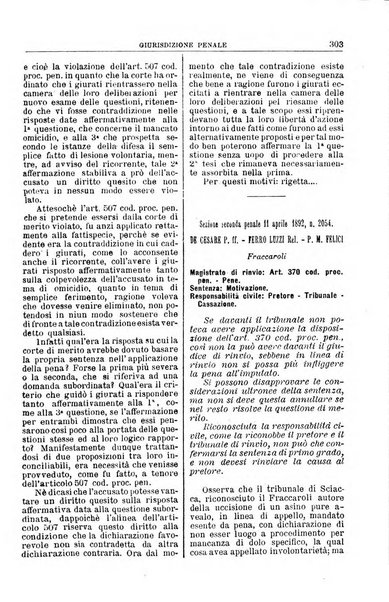 La Corte suprema di Roma raccolta periodica delle sentenze della Corte di cassazione di Roma