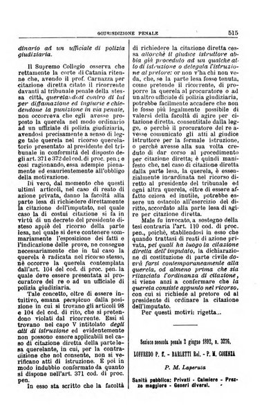 La Corte suprema di Roma raccolta periodica delle sentenze della Corte di cassazione di Roma