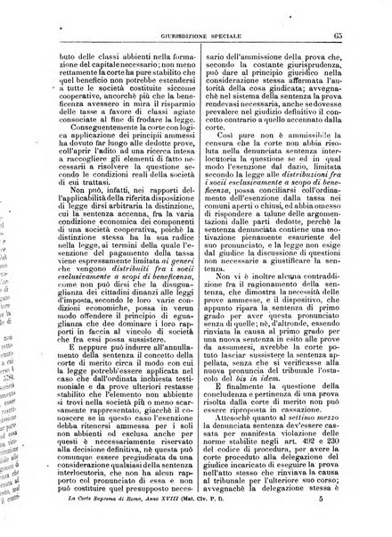 La Corte suprema di Roma raccolta periodica delle sentenze della Corte di cassazione di Roma