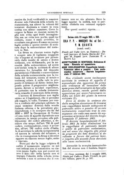 La Corte suprema di Roma raccolta periodica delle sentenze della Corte di cassazione di Roma