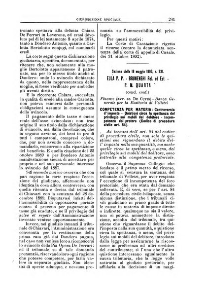 La Corte suprema di Roma raccolta periodica delle sentenze della Corte di cassazione di Roma