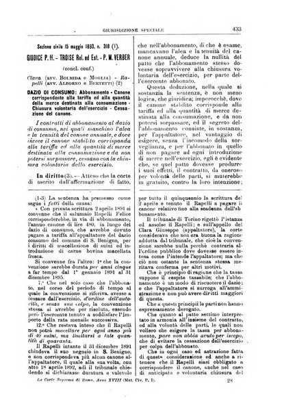 La Corte suprema di Roma raccolta periodica delle sentenze della Corte di cassazione di Roma