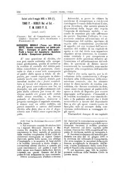 La Corte suprema di Roma raccolta periodica delle sentenze della Corte di cassazione di Roma