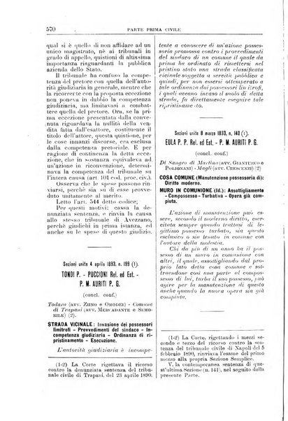 La Corte suprema di Roma raccolta periodica delle sentenze della Corte di cassazione di Roma