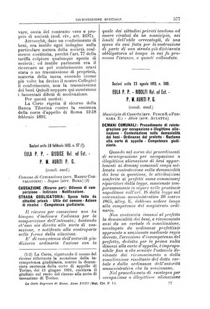 La Corte suprema di Roma raccolta periodica delle sentenze della Corte di cassazione di Roma