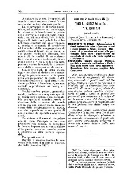 La Corte suprema di Roma raccolta periodica delle sentenze della Corte di cassazione di Roma