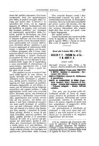 La Corte suprema di Roma raccolta periodica delle sentenze della Corte di cassazione di Roma