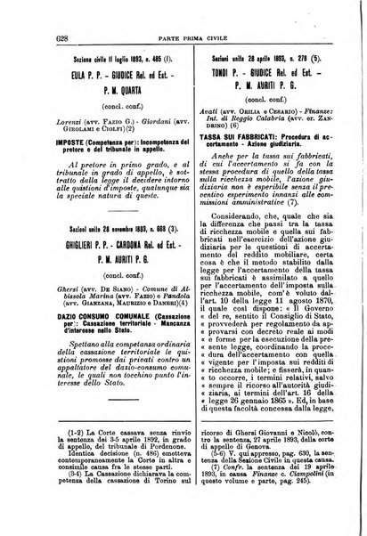 La Corte suprema di Roma raccolta periodica delle sentenze della Corte di cassazione di Roma