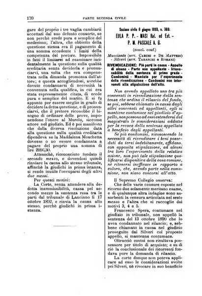 La Corte suprema di Roma raccolta periodica delle sentenze della Corte di cassazione di Roma