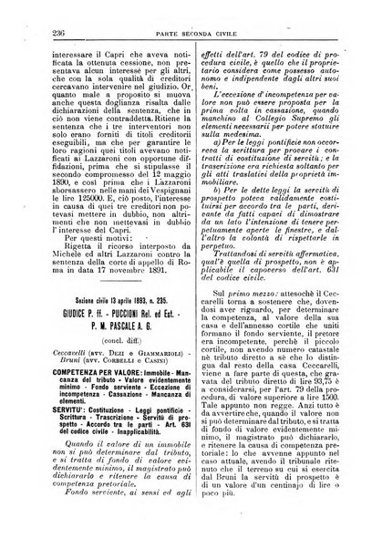 La Corte suprema di Roma raccolta periodica delle sentenze della Corte di cassazione di Roma