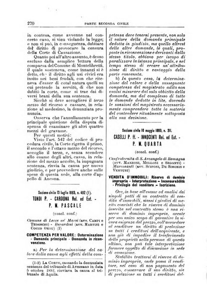 La Corte suprema di Roma raccolta periodica delle sentenze della Corte di cassazione di Roma