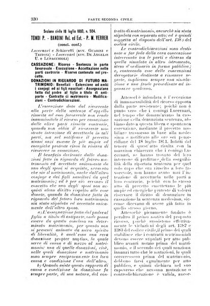 La Corte suprema di Roma raccolta periodica delle sentenze della Corte di cassazione di Roma