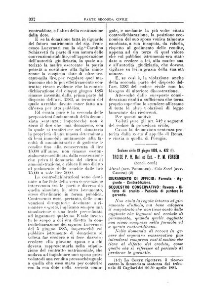 La Corte suprema di Roma raccolta periodica delle sentenze della Corte di cassazione di Roma