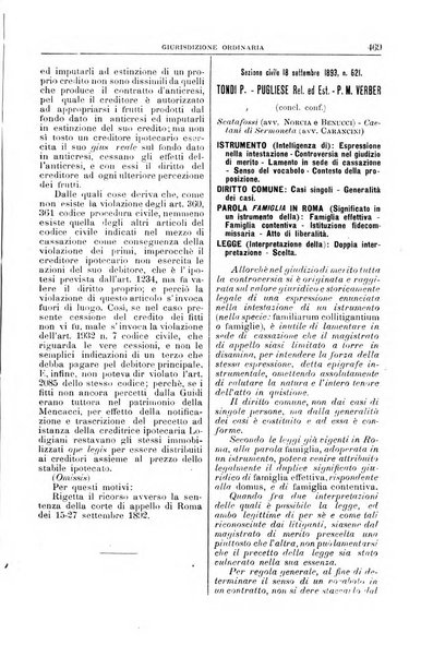 La Corte suprema di Roma raccolta periodica delle sentenze della Corte di cassazione di Roma