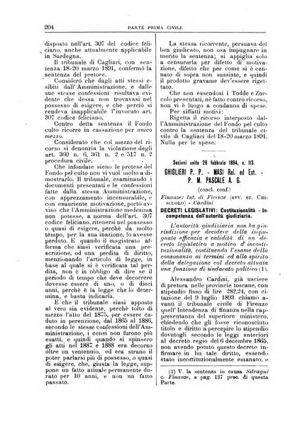 La Corte suprema di Roma raccolta periodica delle sentenze della Corte di cassazione di Roma