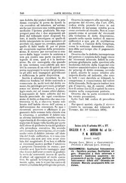 La Corte suprema di Roma raccolta periodica delle sentenze della Corte di cassazione di Roma