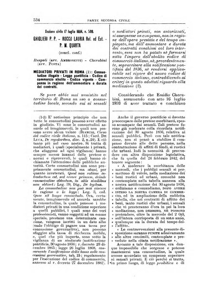 La Corte suprema di Roma raccolta periodica delle sentenze della Corte di cassazione di Roma