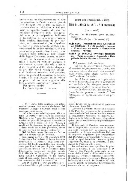 La Corte suprema di Roma raccolta periodica delle sentenze della Corte di cassazione di Roma