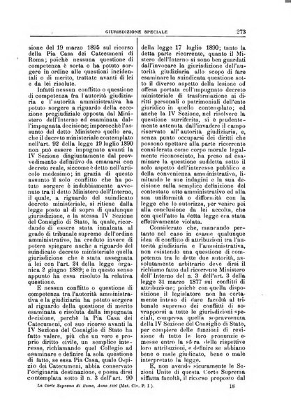 La Corte suprema di Roma raccolta periodica delle sentenze della Corte di cassazione di Roma