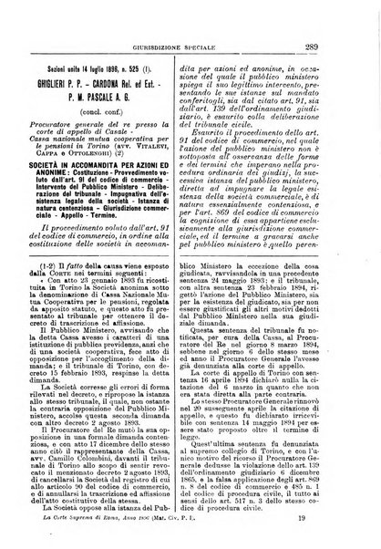 La Corte suprema di Roma raccolta periodica delle sentenze della Corte di cassazione di Roma